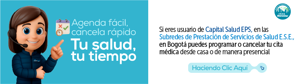 información de como cancelar o pedir tu cita medica a las diferentes subredes