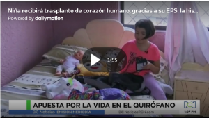 Niña recibió trasplante de corazón humano, gracias a su EPS Capital Salud