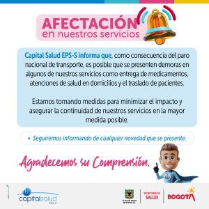 Afectación en nuestros servicios de salud