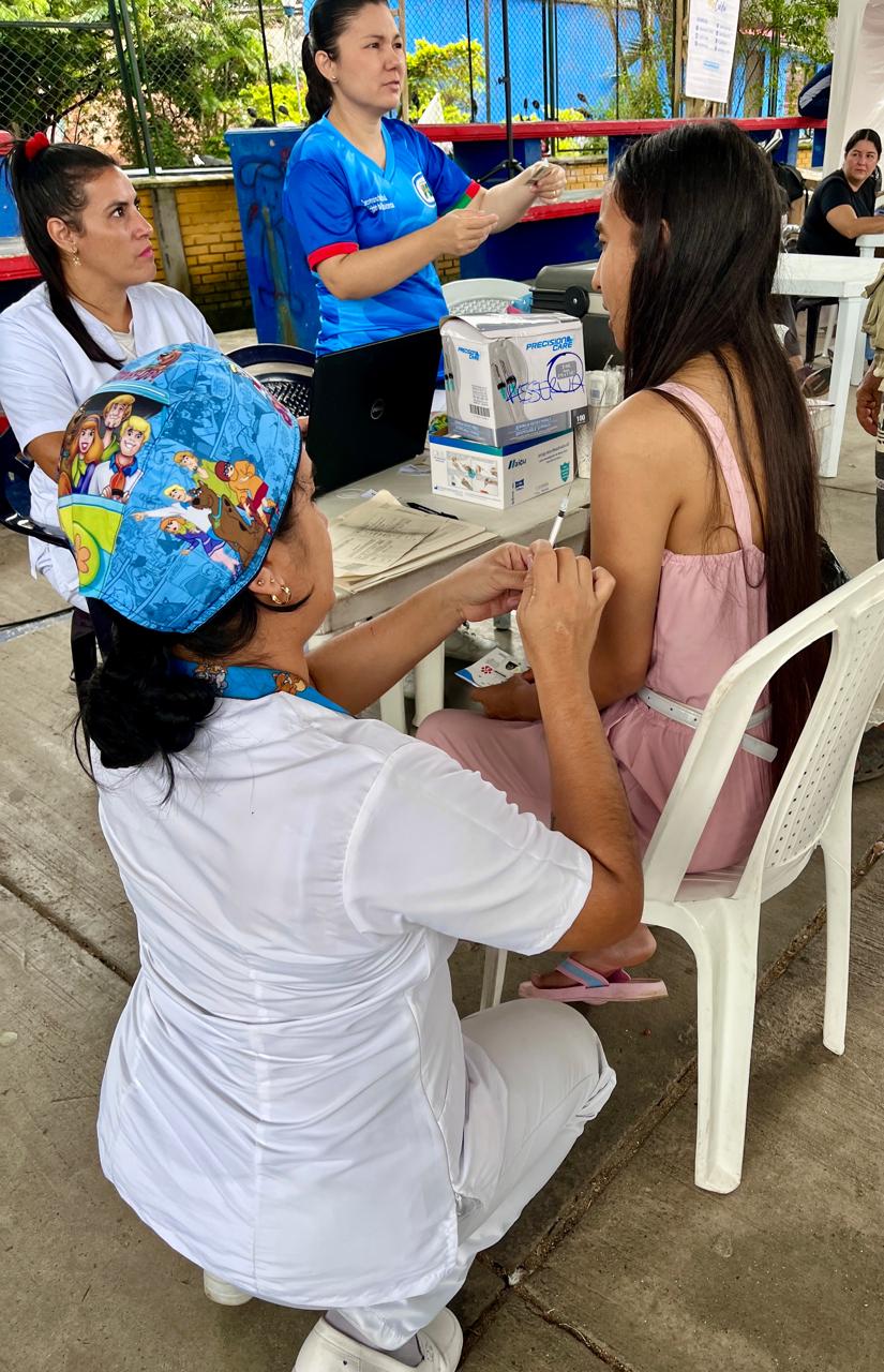 Foto de jornada de vacunación