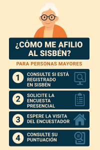 Pasos para afiliarse al Sisbén