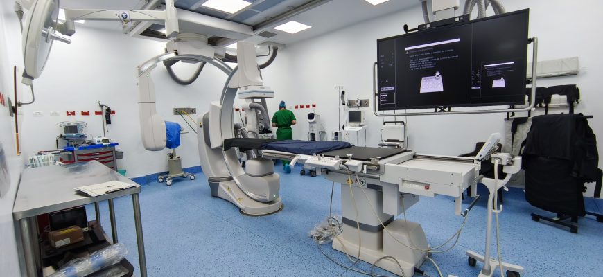 Imágenes del angiógrafo del Hospital de Kennedy.