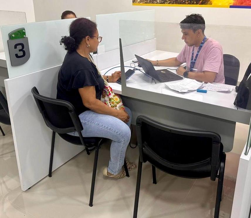 Foto de persona siendo atendida