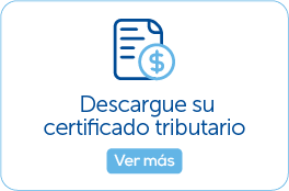 Botón descargue su certificado tributario 