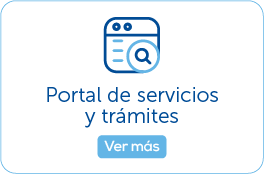 botón portal de servicios y trámites